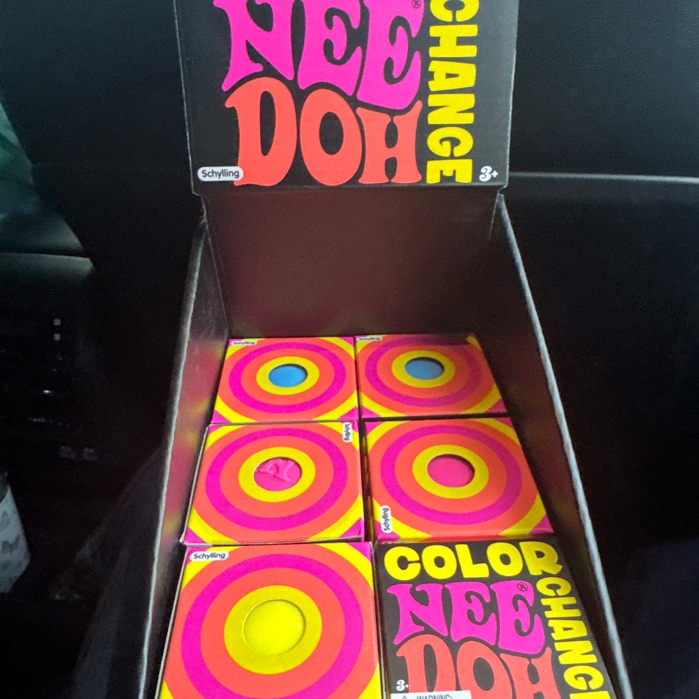 Color changing Nee Doh  - Bright blue,Pink & Yellow